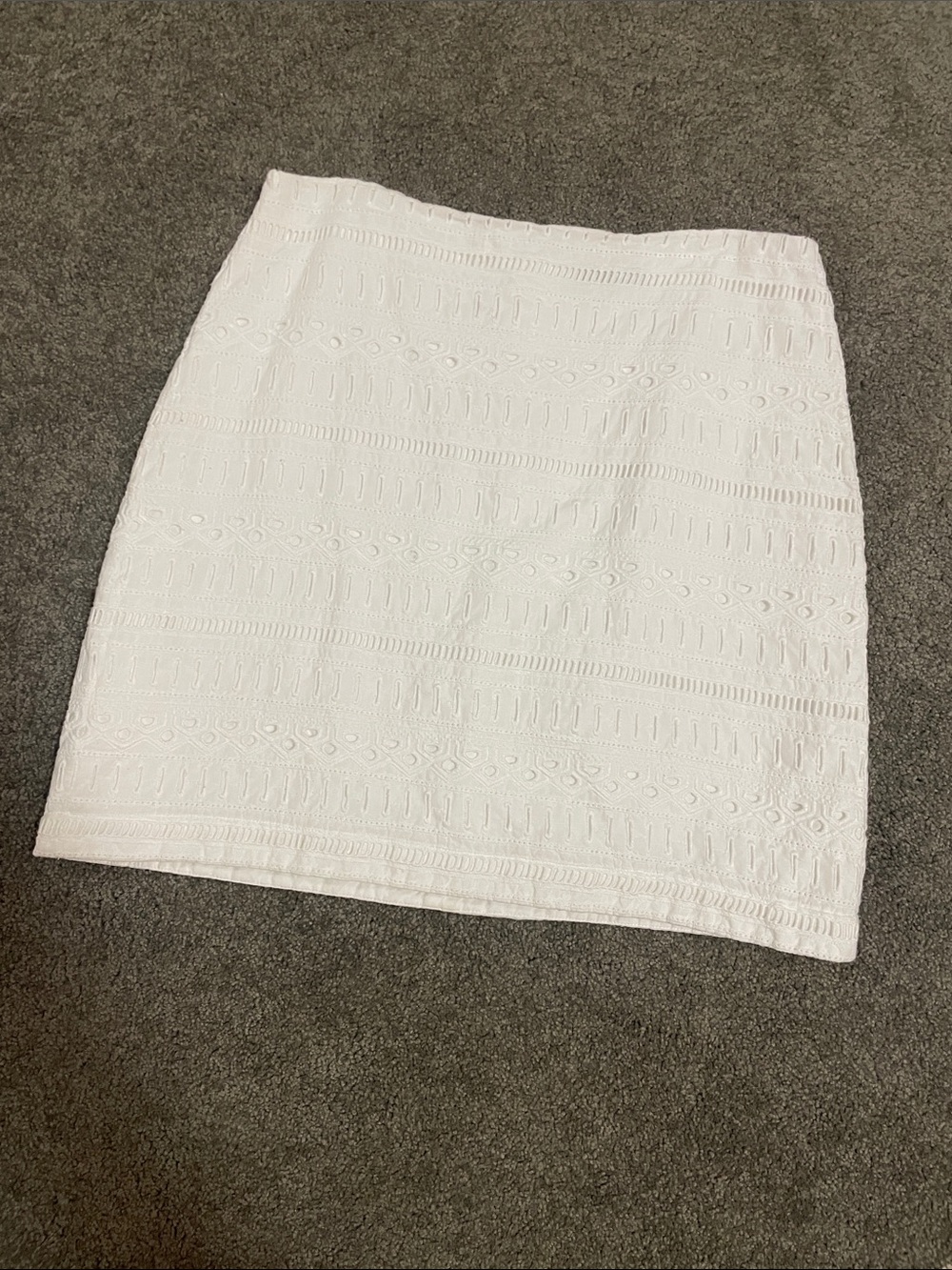 White Lace Mini Skirt - Women's Classic Summer Skirt 0